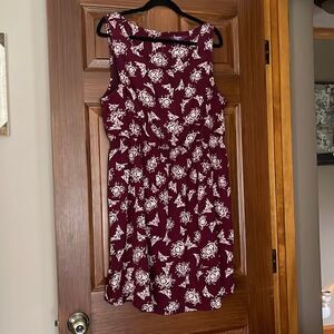 Maroon Summer Dress  